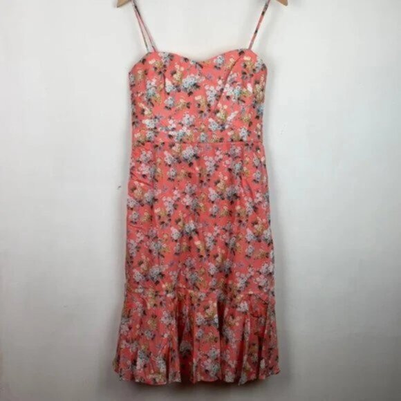 NWT J.Crew 4 Liberty Josephine Dress Mermaid Coral - Picture 4 of 12